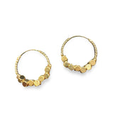 18K Gold Filled Endless Beaded Hoops