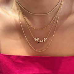 Butterfly Cluster Necklace