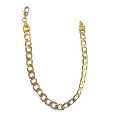 Gold Filled Flat Cuban 8” Bracelet