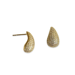 Raindrop Teardrop Studs