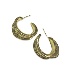 Gold Filled Krinkle Hoop