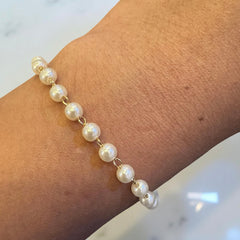 Gold Filled Pearl Bracelet