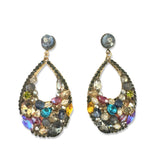 Noellery Sparkle Teardrop Applique Earrings