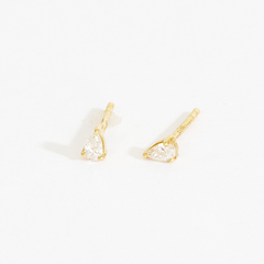 Heather Tiny Teardrop Stud Earrings