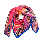 Spring Pink Swirl Scarf