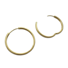 Gold Filled Thin Huggie Hoops