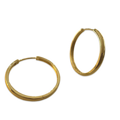 Gold Filled Thin Huggie Hoops