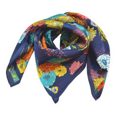 Summer Flower Silk Scarf
