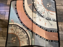 Pastel Calla Lily Flower Silk Scarf