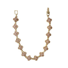Gold Filled Bezel Flora 7” Tennis Bracelet