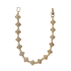 Gold Filled Bezel Flora 7” Tennis Bracelet