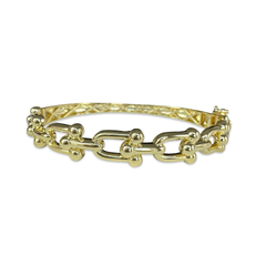 Buckle Chain Link Bangle Cuff Bracelet