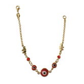 Gold Filled Evil Eye Elephant Bracelet
