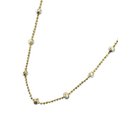Diamond Cut Ball Chain Necklace