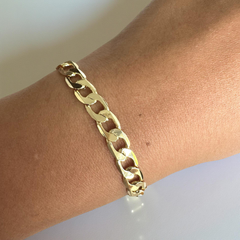 Gold Filled Flat Cuban 8” Bracelet