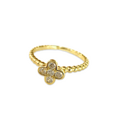 Flora Bezel Thin Ring