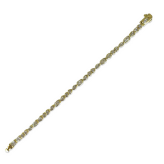Geometric Bezel Channel Tennis Bracelet