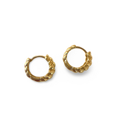 Gold Filled Croissant Huggies