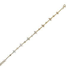 Ally Mini Flora Cluster Bezel Station Bracelet