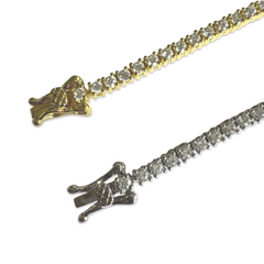 Amy Brass Tennis Bracelet