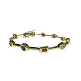 Bailey Geometric Rainbow Bezel 7” Tennis Bracelet