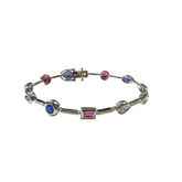 Bailey Geometric Rainbow Bezel 7” Tennis Bracelet (Copy)