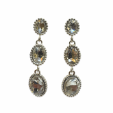 Ovaline Station Drop Earrings