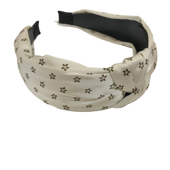 Dotted Flower Knot Headband