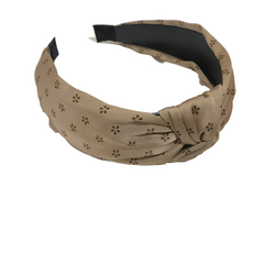 Dotted Flower Knot Headband