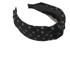 Dotted Flower Knot Headband