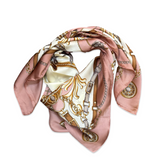 Noellery Pink Roped Silk Scarf