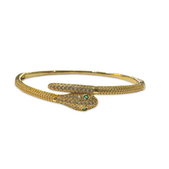 Gold Filled Dainty Snake Cuff Bracelet