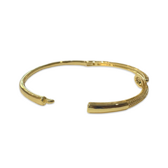 Gold Filled Dainty Snake Cuff Bracelet