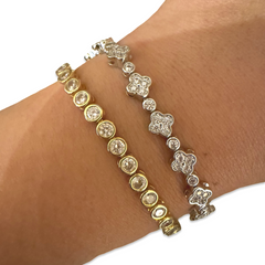 Breanna Flora Tennis Bracelet