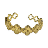 Gold Filled Ridged Flora Cuff