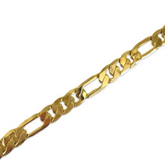 Gold Filled Flat Figaro 8mm 7” Bracelet