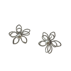 Flower Pearl Studs