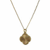 Gold Filled Flora Ridged Pendant Necklace
