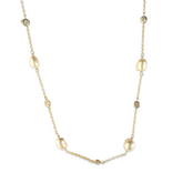 Pearlea Bezel Station Necklace