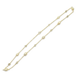 Pearlea Bezel Station Necklace
