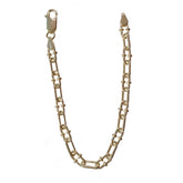 Thick Paper Clip Ball Chain Bracelet