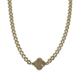 Flora Metal Pendant Buckle Chain Necklace