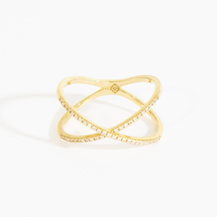 Iris Criss Cross Diamond Ring