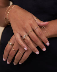 Ivanna Diamond Heart Outline Ring