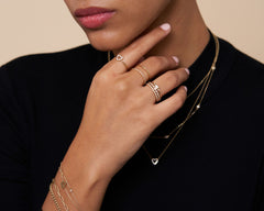 Ivanna Diamond Heart Outline Ring