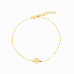 Ivanna Diamond Heart Outline Bracelet