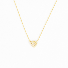 Ivanna Diamond Heart Outline Necklace