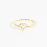 Ivanna Diamond Heart Outline Ring