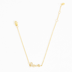 Justine Diamond Cursive Script Love Bracelet