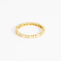 Khanna Baguette Bezel Pattern Diamond Eternity Ring